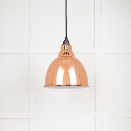 From the Anvil White Gloss Brindley Pendant in Copper - Image 2