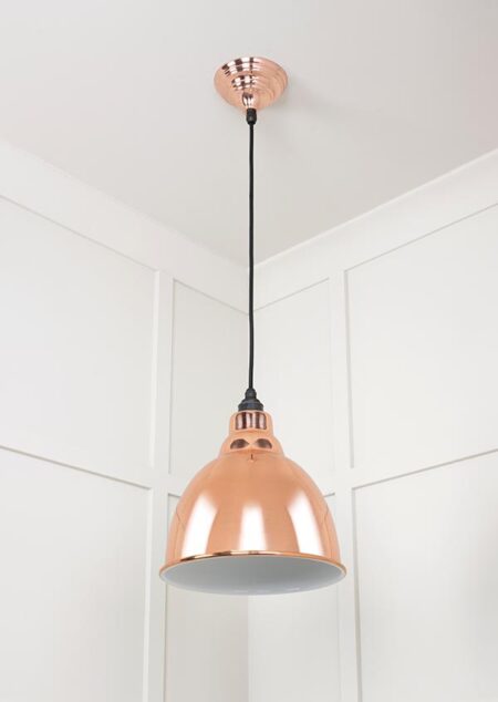 From the Anvil White Gloss Brindley Pendant in Copper - Image 4