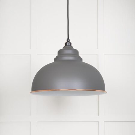 White Gloss Harborne Pendant in Bluff | 49508BL - Image 2