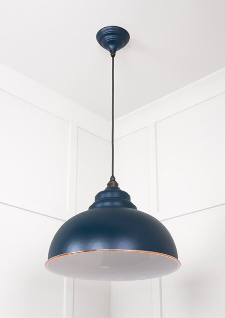 From the Anvil White Gloss Harborne Pendant in Dusk - Image 4
