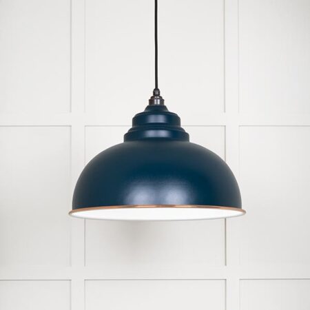 From the Anvil White Gloss Harborne Pendant in Dusk