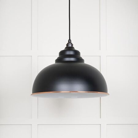 White Gloss Harborne Pendant in Elan Black | 49508EB - Image 2