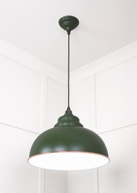 White Gloss Harborne Pendant in Heath | 49508H - Image 3