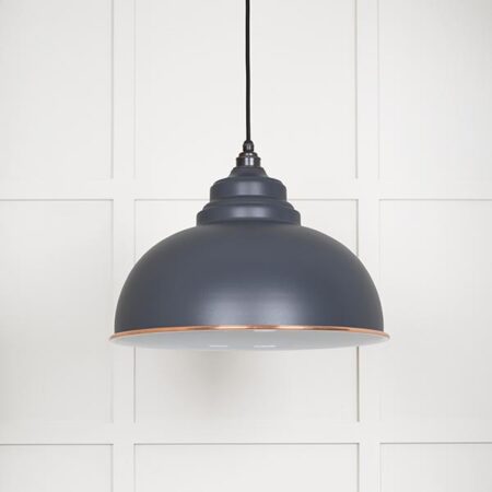 From the Anvil White Gloss Harborne Pendant in Slate - Image 2