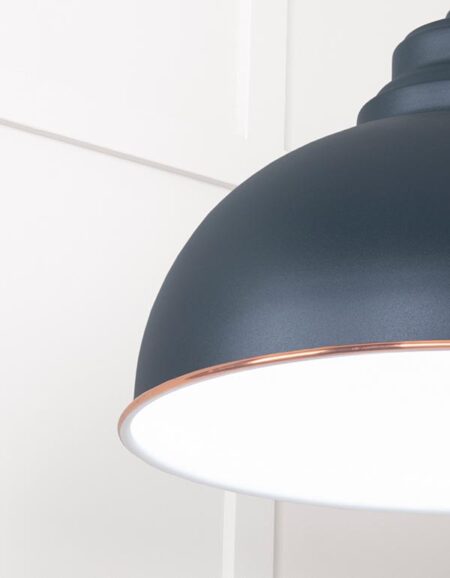 White Gloss Harborne Pendant in Soot | 49508SO - Image 5