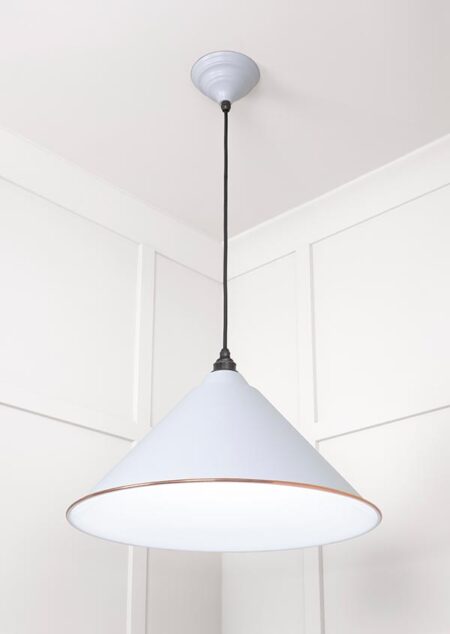 White Gloss Hockley Pendant in Birch | 49510BI - Image 3