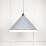 White Gloss Hockley Pendant in Birch | 49510BI