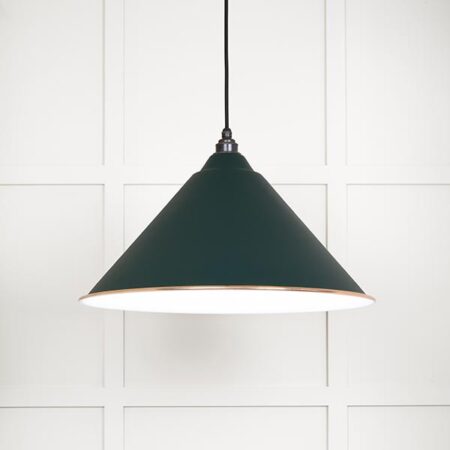 White Gloss Hockley Pendant in Dingle | 49510DI
