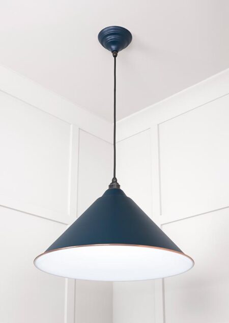 White Gloss Hockley Pendant in Dusk | 49510DU - Image 3