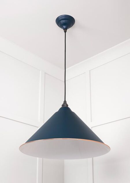 White Gloss Hockley Pendant in Dusk | 49510DU - Image 4