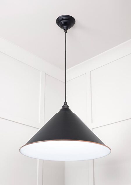 From the Anvil White Gloss Hockley Pendant in Elan Black - Image 3