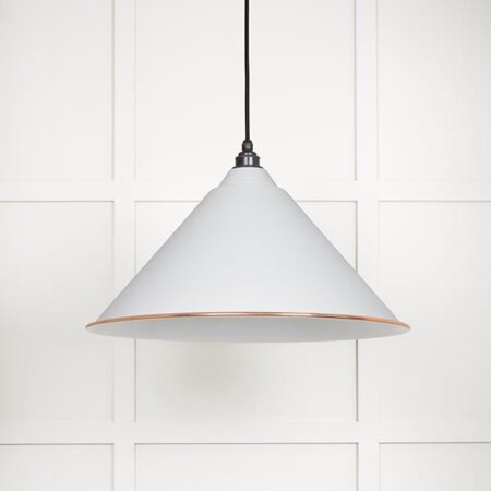 White Gloss Hockley Pendant in Flock | 49510F - Image 2