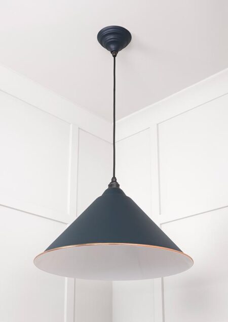 White Gloss Hockley Pendant in Soot | 49510SO - Image 4