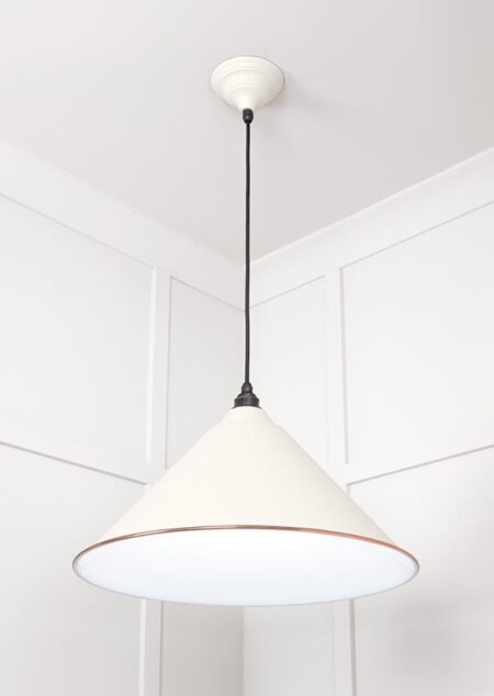 White Gloss Hockley Pendant in Teasel | 49510TE - Image 3
