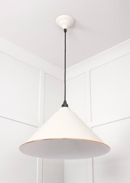 White Gloss Hockley Pendant in Teasel | 49510TE - Image 4
