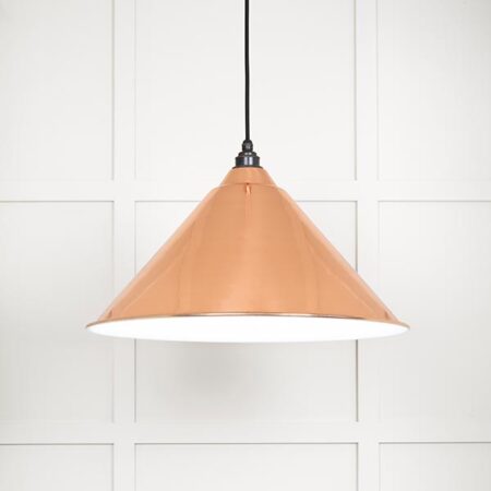 White Gloss Hockley Pendant in Copper | 49510