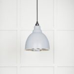 Hammered Nickel Brindley Pendant in Birch | 49511BI