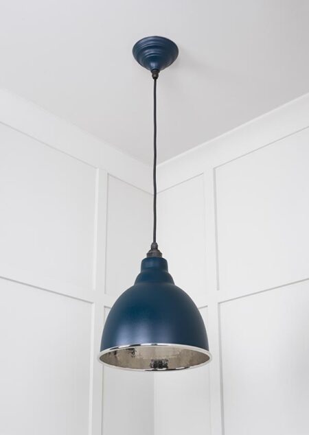 Hammered Nickel Brindley Pendant in Dusk | 49511DU - Image 4