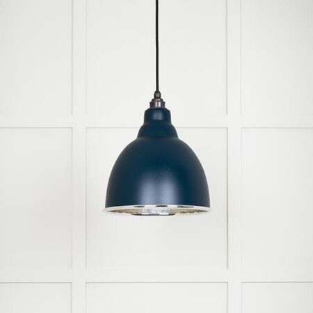 Hammered Nickel Brindley Pendant in Dusk | 49511DU