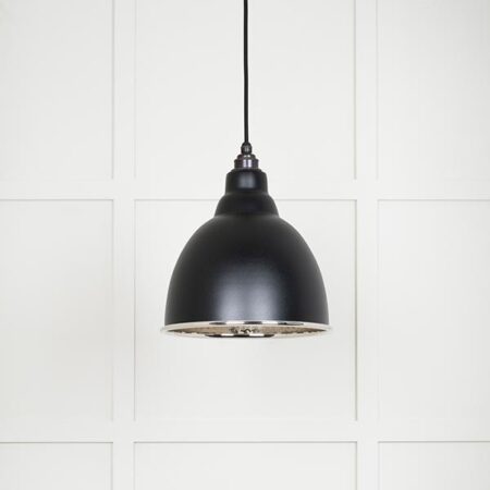 Hammered Nickel Brindley Pendant in Elan Black | 49511EB - Image 2
