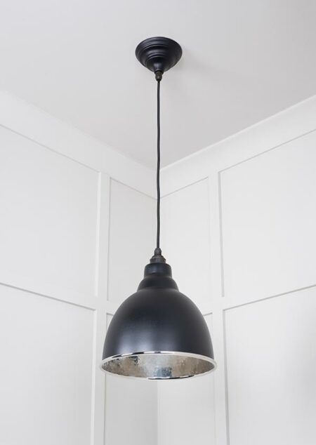 Hammered Nickel Brindley Pendant in Elan Black | 49511EB - Image 3