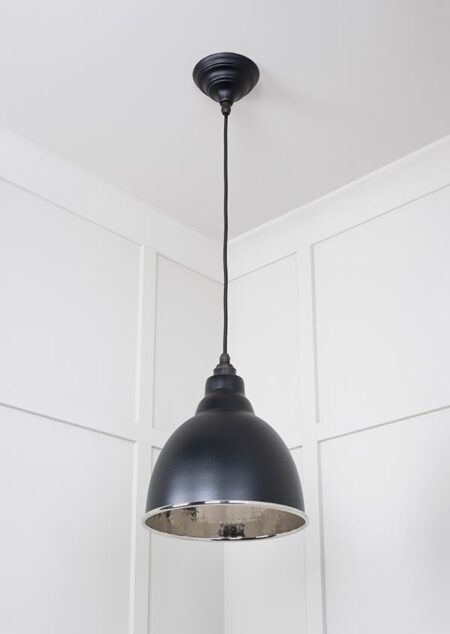Hammered Nickel Brindley Pendant in Elan Black | 49511EB - Image 4
