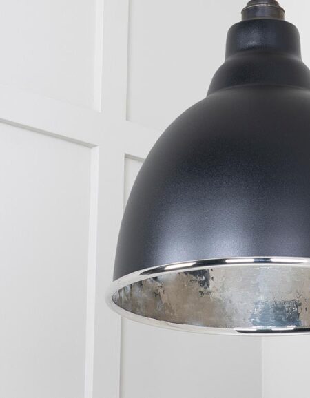 Hammered Nickel Brindley Pendant in Elan Black | 49511EB - Image 5