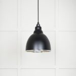 Hammered Nickel Brindley Pendant in Elan Black | 49511EB