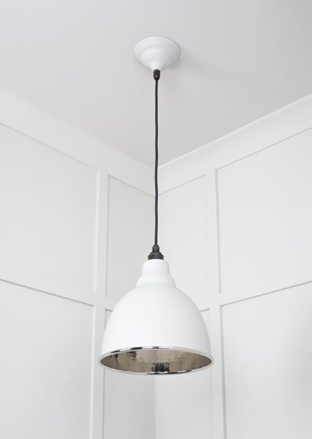 Hammered Nickel Brindley Pendant in Flock | 49511F - Image 4