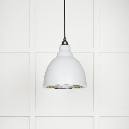 Hammered Nickel Brindley Pendant in Flock | 49511F