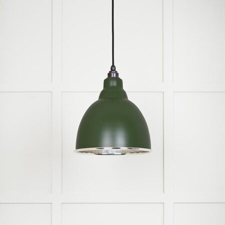 Hammered Nickel Brindley Pendant in Heath | 49511H