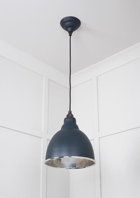 Hammered Nickel Brindley Pendant in Soot | 49511SO - Image 3