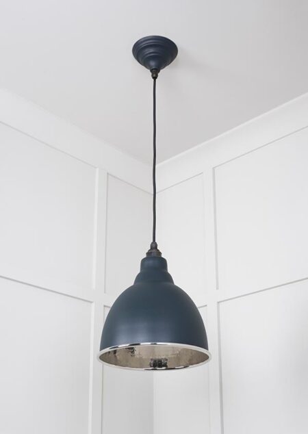 Hammered Nickel Brindley Pendant in Soot | 49511SO - Image 4