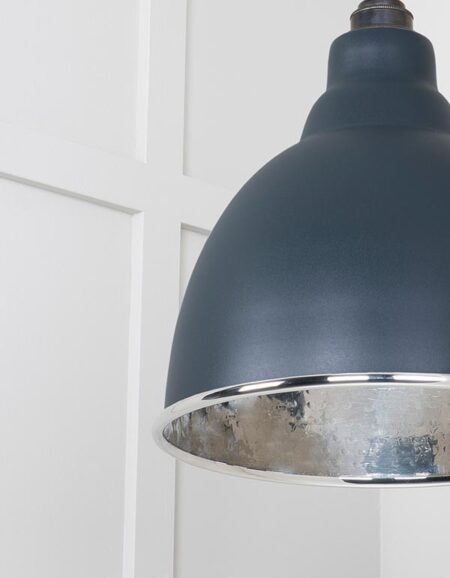 Hammered Nickel Brindley Pendant in Soot | 49511SO - Image 5