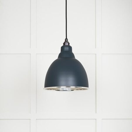 Hammered Nickel Brindley Pendant in Soot | 49511SO