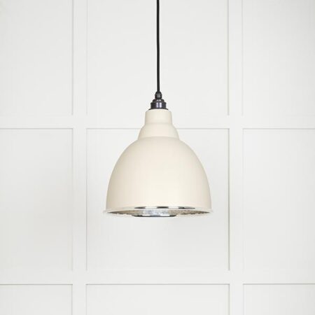 Hammered Nickel Brindley Pendant in Teasel | 49511TE