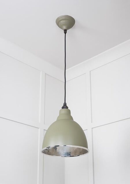 Hammered Nickel Brindley Pendant in Tump | 49511TU - Image 3