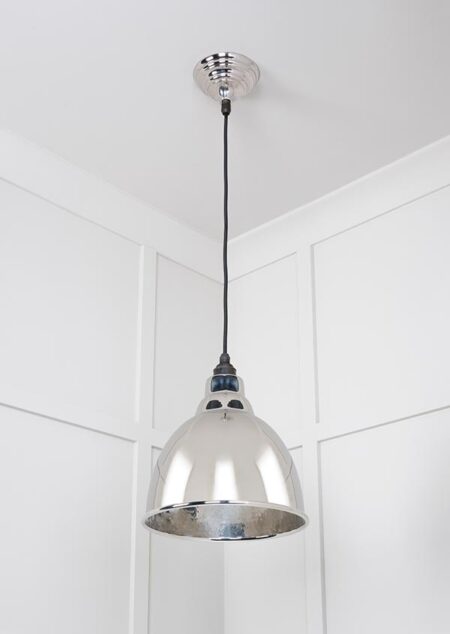 Hammered Nickel Brindley Pendant | 49511 - Image 3