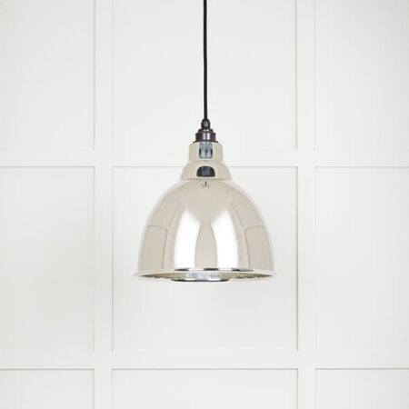 Hammered Nickel Brindley Pendant | 49511