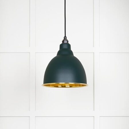 Hammered Brass Brindley Pendant in Dingle | 49517DI - Image 2