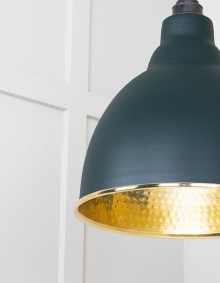 Hammered Brass Brindley Pendant in Dingle | 49517DI - Image 5