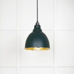 Hammered Brass Brindley Pendant in Dingle | 49517DI