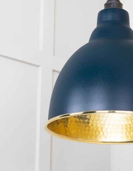 Hammered Brass Brindley Pendant in Dusk | 49517DU - Image 5