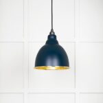 Hammered Brass Brindley Pendant in Dusk | 49517DU