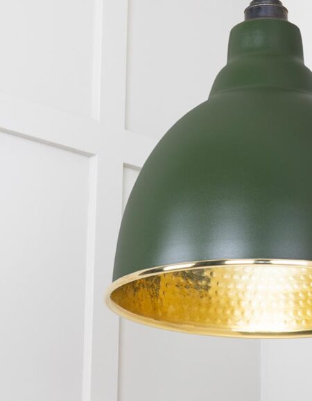 Hammered Brass Brindley Pendant in Heath | 49517H - Image 5