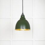 Hammered Brass Brindley Pendant in Heath | 49517H