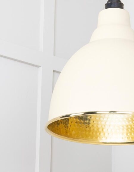 Hammered Brass Brindley Pendant in Teasel | 49517TE - Image 5