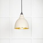 Hammered Brass Brindley Pendant in Teasel | 49517TE