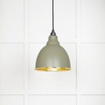 Hammered Brass Brindley Pendant in Tump | 49517TU