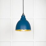 Hammered Brass Brindley Pendant in Upstream | 49517U